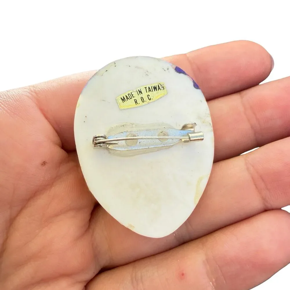 Vintage Jewelry Women’s Face Brooch Pin